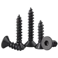 Tornillo Autorroscante de Rosca Alta y Baja, Cabeza Plana, Acero Inoxidable, Fijador para Madera, Estándar ISO, Tornillo Duradero