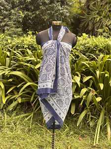 Luxury Brand Designer <b>Sarong</b> Good Quality Block Printed Beach Wrap <b>Sarong</b> Scarf Dress Cotton Swimming Wear Customizable Shawls - Product Image 4