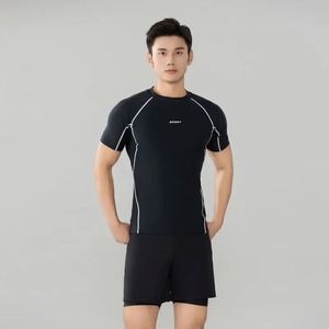 Vêtements de sport en molleton d'hiver avec logo personnalisé pour hommes, chemises à manches longues, hauts de course, fitness, compression, demi-fermeture éclair, Rashgard - Product Image 6