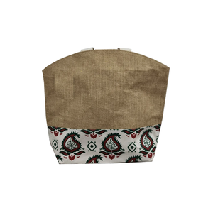 Bolsa de Compra de Yute Teñida Ecológica con Impresión Personalizada, Asa de Cinta de Polipropileno Acolchada de Algodón, Patrón de Letras - Precio Incluido - Product Image 2