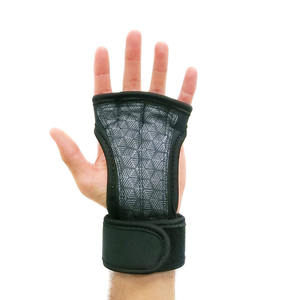 Gants d'entraînement en cuir respirants avec paume antidérapante et fermeture à lacets pour l'entraînement en force et l'exercice quotidien - Product Image 3