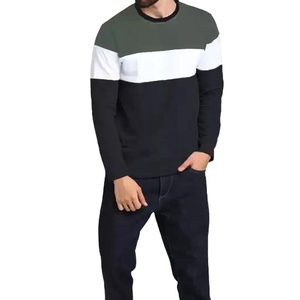 2025 nuevas camisetas personalizadas de secado rápido de alta calidad para hombres, Camiseta 100% de algodón para hombres, camisetas de manga larga estampadas de ajuste holgado - Product Image 1