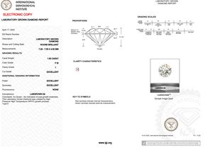 เพชรสังเคราะห์1.50กะรัตทรงกลมแวววาวสี F SI1ความชัดเจนผลิตจากผู้ผลิตอินเดีย - Product Image 2