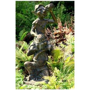 Sculpture de jardin de Couple en fonte de haute qualité idéale pour le décor de patio de parc de cour de jardin de maison - Product Image 4