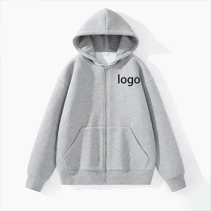 Sweat à capuche en polaire tricoté pour homme, coupe-vent, écologique, avec broderie de logo personnalisé, marron, style urbain, grandes tailles, collection hiver - Product Image 1