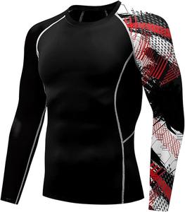 Venta al por mayor sublimado Rash Guard 4-Way Stretch Top de compresión para MMA BJJ y surf diseño personalizado - Product Image 6