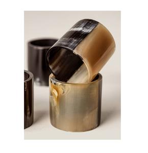 Produit en corne fait à la main, vente en gros, anneaux de serviette en corne pour la décoration de table à la maison, porte-serviettes en corne de buffle naturelle, meilleure qualité - Product Image 5