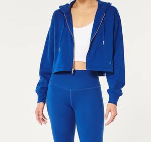 Sweat à capuche d'hiver pour hommes en polaire délavé à l'acide 300g avec logo personnalisé sur le devant Polyester/coton à séchage rapide et respirant - Product Image 2