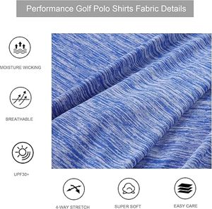 Camiseta de Golf de Alta Calidad, Absorbe la Humedad, Secado Rápido, Estampada, Camisetas Polo de Rendimiento para Hombre - Product Image 2