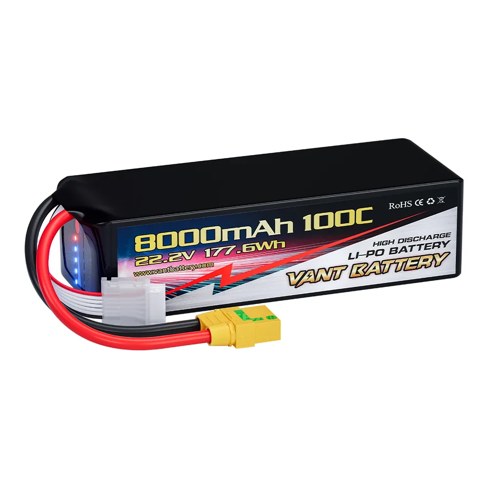 VANT FPV batteria Drone batteria 6S 22.2V 8000mAh 100C con connettore XT90-S per RC auto modelli di droni aereo RC.