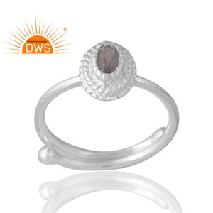 Latest Design Silver Natural <b>Labradorite</b> Gemstone Ring Custom Design <b>Jewelry</b> Manufacture For Women Gift For Her - Product Image 1