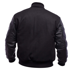 แจ็กเก็ตเลตเตอร์แมนสำหรับผู้ชายแจ็กเก็ตเบสบอลแขนยาวพิมพ์ลายแบบกำหนดเอง - Product Image 6