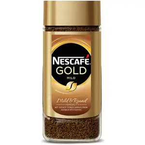 Vente en gros de café instantané Nescafee Gold 100-150-200-900 Gr-Sac d'emballage de première qualité de crème normale neutre, saveur de sucre