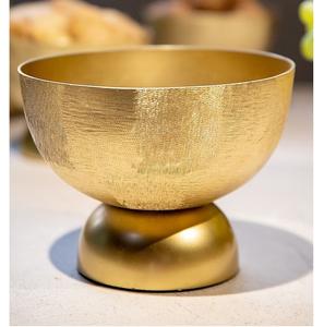 Tazón de servir de Metal de estilo Vintage con acabado dorado para el hogar y la boda Vajilla Cuencos para servir alimentos - Product Image 3