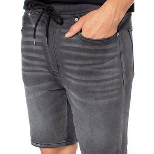 Gris délavé été hommes Stretch Short Jeans mode décontracté Slim Fit haute qualité élastique Denim Super Stretch Denim Shorts - Product Image 4