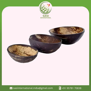 Tazón de cáscara de coco Natural 100%, diseño moderno ecológico, hermosa vajilla Ovalada para almacenamiento sostenible de alimentos personalizada - Product Image 6