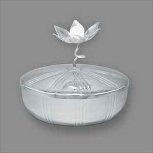 Bol de service en laiton avec couvercle pour maison hôtel Restaurant table et vaisselle couleur argent personnaliser forme alimentaire Snack bol de service - Product Image 5