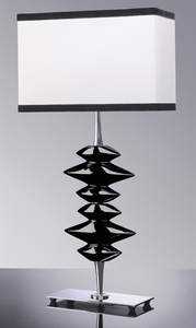 Lámpara de mesa decorativa con diseño de metal, color negro, bastón de escritorio, diseño creativo, gran oferta - Product Image 2