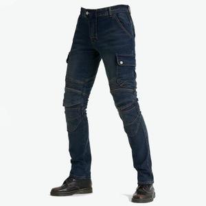 Pantalones vaqueros de seguridad para motocicleta, Jeans de protección de carreras con protectores para adultos, venta al por mayor, servicio OEM - Product Image 2