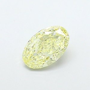 Diamant de laboratoire jaune ovale 1,01 ct VVS2 - Product Image 1