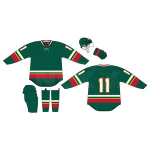 Wholesale Sustainable Ice Hockey Sublimation Kit Plus Size Breathable Ice Hockey Sublimation Kit - Product Image 1