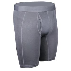 Sous-vêtements pour hommes sous-vêtements confortables à séchage rapide sans couture pour hommes sous-vêtements en coton spandex personnalisé rayé Logo imprimé Boxer court Oem - Product Image 6