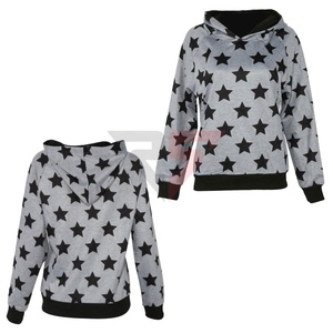 Venta caliente OEM Servicio Ropa de mujer Personalizado en blanco ODM Pullover Sublimación Estrella Impreso Sudaderas con capucha para hombres y mujeres - Product Image 3