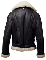 Veste d'hiver pour homme, style safari, réversible, en cuir de poisson, matelassée, imperméable, coupe-vent, respirante, avec capuche en fourrure