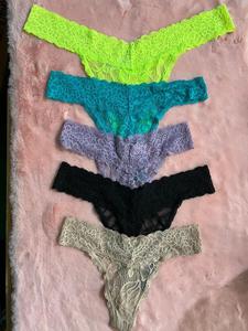 String léger en dentelle florale pour femme Lingerie élégante culotte taille basse coupe haute avec confort sans couture toute la journée - Product Image 2