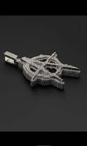 จี้ห้อยคอแบบมีตัวอักษรตามสั่ง ประดับมอสซาไนต์เคลือบโรเดียม ดีไซน์เรืองแสงระยิบระยับ เหมาะสำหรับงานปาร์ตี้กลางคืน สไตล์ฮิปฮอป เครื่องประดับเงิน ของขวัญสำหรับเขา - Product Image 5