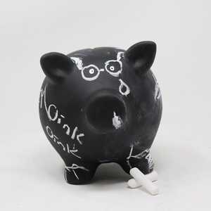 Hucha de pizarra con tiza para escribir, producto para ahorrar dinero - Product Image 1