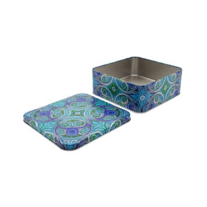 Food-Grade Custom Printed Square <b>Tin</b> Plate Box | Metal Packaging for <b>Chocolate</b> Biscuit & Cookies - Product Image 2