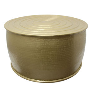 Muebles decorativos antiguos, mesa auxiliar redonda de hierro, mesa de centro de diseño de lujo con acabado dorado para sala de estar y dormitorio - Product Image 2