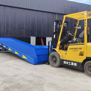 Excellente rampe hydraulique de dock de 10 tonnes pour le chariot élévateur avec le plancher antidérapage KONJO-RE de maille avec la garantie électrique de pompe hydraulique 1 an - Product Image 1
