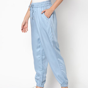 Pantalones Top Trendy Article Fresh Womens Pants Material de algodón puro Logotipo personalizado Impreso Color sólido Mujeres Jogging - Product Image 4