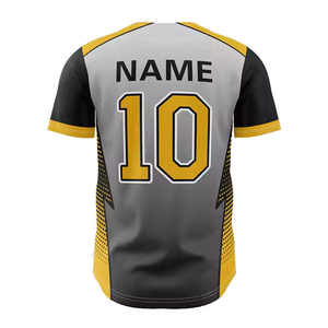 Conjunto Deportivo Unisex Personalizado al por Mayor, Camiseta de Béisbol Transpirable con Estampado Personalizado, Camiseta de Manga Corta para Hombre, Opción de Talla Grande - Product Image 4