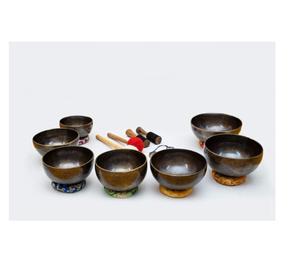 Dernier équipement de Yoga bol de méditation tibétain, ensemble de sons et de sons profonds avec gravure bol de sculpture fait à la main inde - Product Image 1