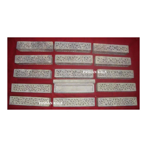 Style populaire pierre à savon naturelle sculpture à la main forme rectangulaire boîte de rangement de bijoux avec finition de qualité de haut niveau pour les cadeaux - Product Image 1