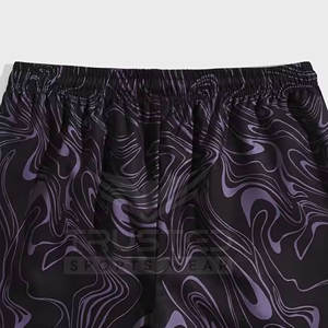 กางเกงขาสั้นพิมพ์ลายพิมพ์ซับลิเมชันสีพื้นสำหรับผู้ชายกางเกงขาสั้นแนวสตรีทสวมใส่ลำลองโลโก้ตามสั่ง - Product Image 6