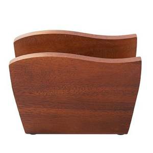 Porte-serviettes en bois fait à la main écologique pour table à manger buffet de cuisine mariage ferme organisateur décoratif rustique - Product Image 6