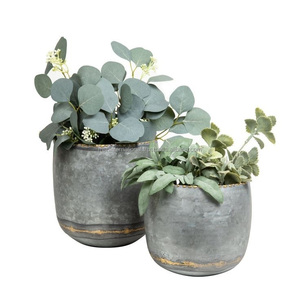 Jardinières galvanisées Fournitures de gros Ensemble de deux jardinières Métal Maison Intérieur Décoration moderne Pots de fleurs Jardinière de jardin - Product Image 5