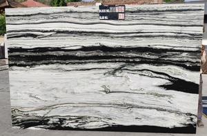 Azulejos de encimera de granito blanco Panda de diseño moderno directo de la India, losas pulidas cortadas a medida para Villa, oficina, calidad de exportación - Product Image 3