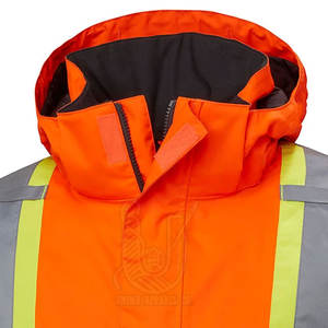 Veste de travail d'hiver imperméable, respirante et haute visibilité pour la construction avec éléments réfléchissants - Product Image 3