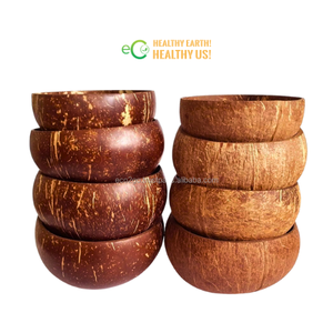 ชามกะลามะพร้าวธรรมชาติขนาดเล็กงานหัตถกรรมสำหรับเทียนธรรมชาติเป็นมิตรกับสิ่งแวดล้อมผลิตในเวียดนาม - Product Image 1