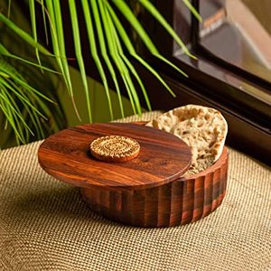 Acacia Wood Handcrafted Wooden Chapati <b>Box</b>-Eco-Friendly Customizable Size Logo Home/Restaurant Use <b>Herb</b> Spice Tools Low Price - Product Image 1