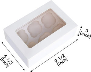Uv 장점을 가진 맞춤형 종이 케이크 상자 창 양각 매트 적층 베이커리 박스가있는 접이식 케이크 캐리어 - Product Image 5