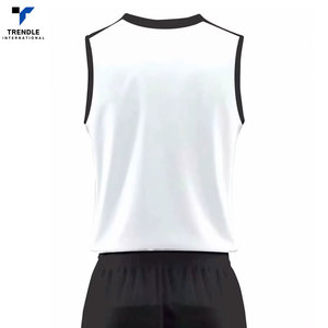 Ensembles d'uniformes de basketball personnalisés respirants à prix d'usine, 100 % polyester, sans manches, créez le vôtre - Product Image 6