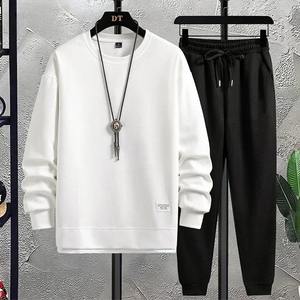 Nuevos y elegantes chándales con cuello redondo Diseño personalizado Venta al por mayor Trajes de sudor 100% Algodón orgánico Conjunto de 2 piezas - Product Image 6