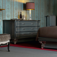 Commode Arica de luxe en bois d'acajou écologique, style moderne, en bois massif, pour salon, hôtel, table de chevet, buffet
