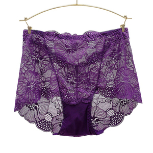 2025 Customizable New Logo Solid Woman <b>Panties</b> Mid Rise Seamless Lace Plus Size Hipster <b>Ladies</b> Nylon Material Butt Lifting - Product Image 4